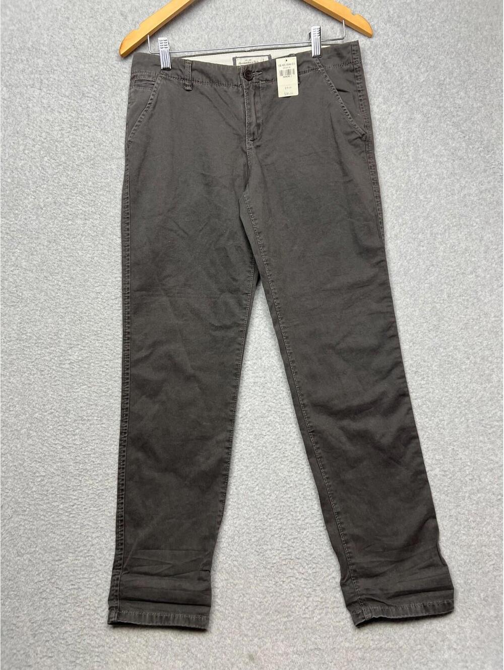 Abercrombie & Fitch Chino Pants Womens Size 2 Causal Office Preppy Gray New